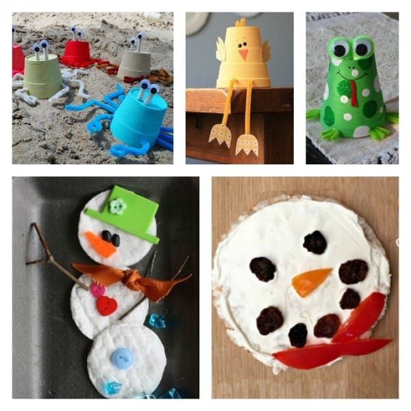 Foam Cup Snowmen a fun snowman craft for kids