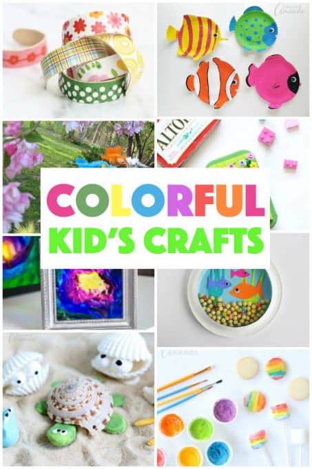 Colorful Kid's Crafts - more than 55 colorful craft ideas