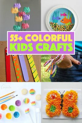 Colorful Kid's Crafts - more than 55 colorful craft ideas