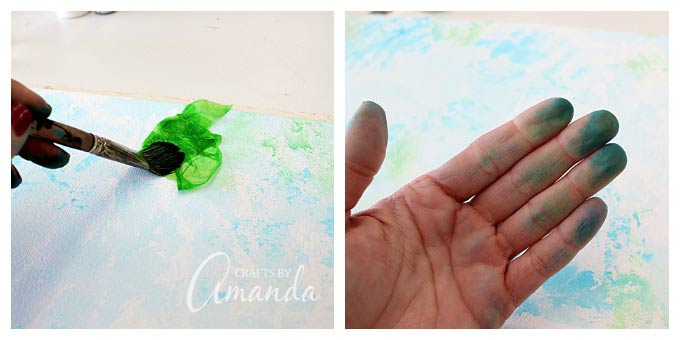 Bleeding Tissue Paper Canvas How to Video 