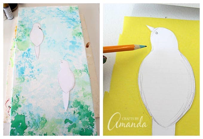 Bleeding Tissue Paper Canvas How to Video 