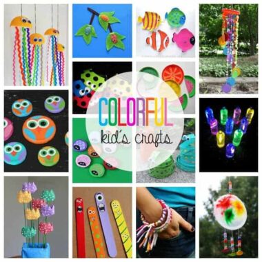 55+ Colorful Kid's Crafts: make cute monsters from recycled materials and other supplies. Fun crafts for kids!