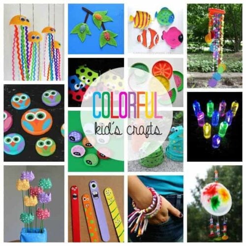 Colorful Kid's Crafts - More Than 55 Colorful Craft Ideas