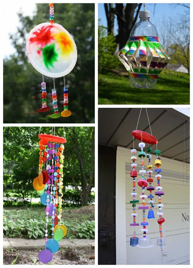 colorful kids crafts to hang windchime wind spinner sun catcher ...