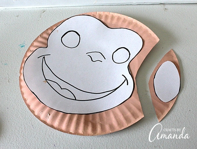 Make a fun Curious George mask out of paper plates!