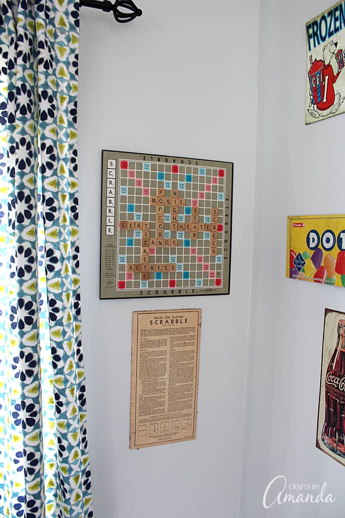 There are lots of ways to repurpose game boards. Wall art, jewelry boxes, frames, game board purses even! Here's a quick way to repurpose game boards into fun wall art, perfect for a game room or family room.