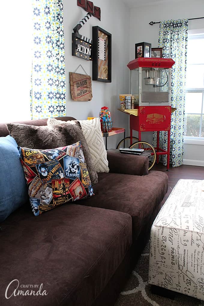 Movie Theater Family Room Makeover