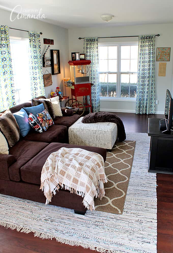 Movie Theater Family Room Makeover