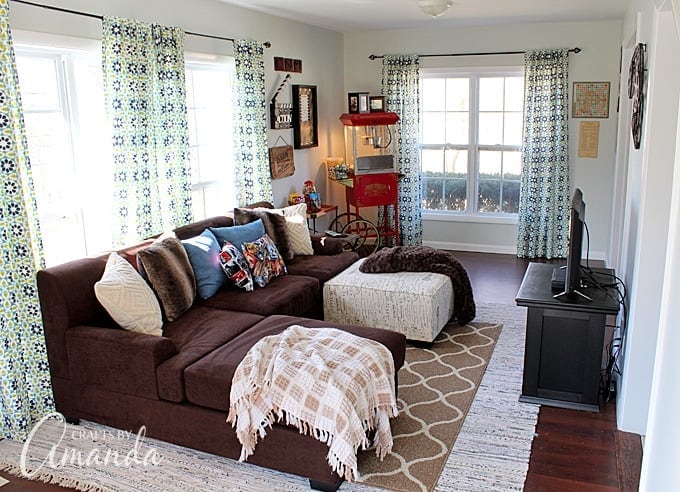 Movie Theater Family Room Makeover