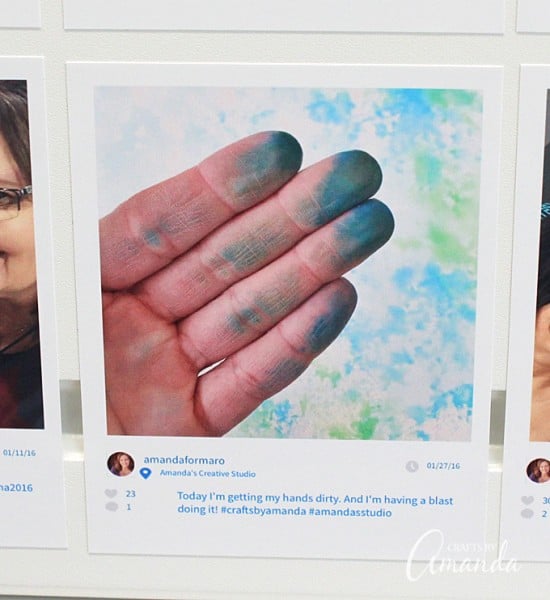 Instagram decorate a the fridge, locker, a wall