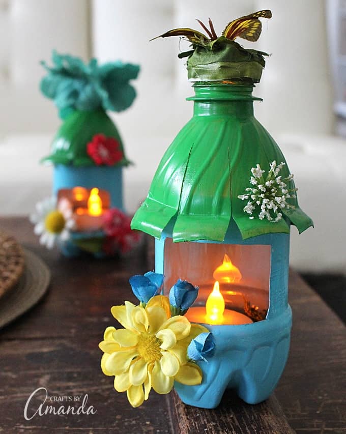 22 Magnificent Plastic Water Bottle Crafts Aesthetic Home Design