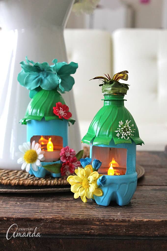 Plastic shop bottles craft