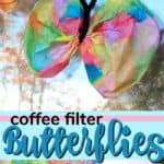 coffee filter butterfly pin image