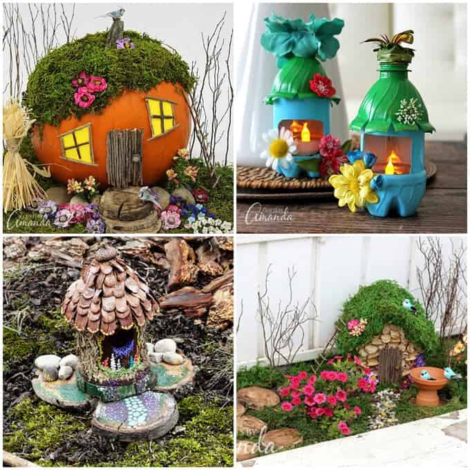 Fairy Garden Crafts Collage