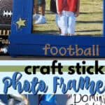 craft stick photo frame pin image