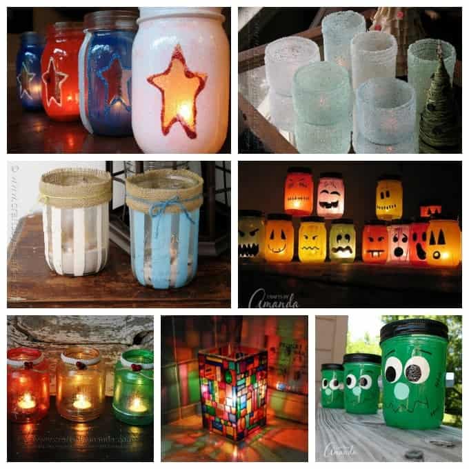 Mason Jar Fall Luminary  Paint and Create Your Own