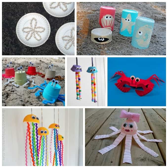 Beach Craft Ideas 35 Beach Crafts For Adults And Kids   Beach Animal Crafts For Kids 