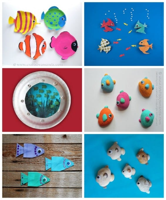 Fish themed beach crafts