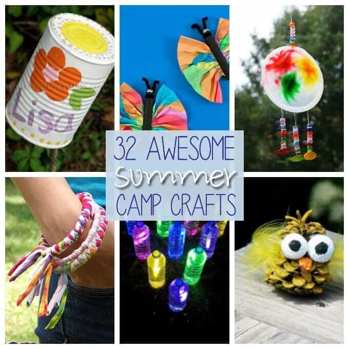 It's summer, and that means summer camp! Camp crafts are among the most popular summer camp activities, so here are over 30 camp crafts to try!