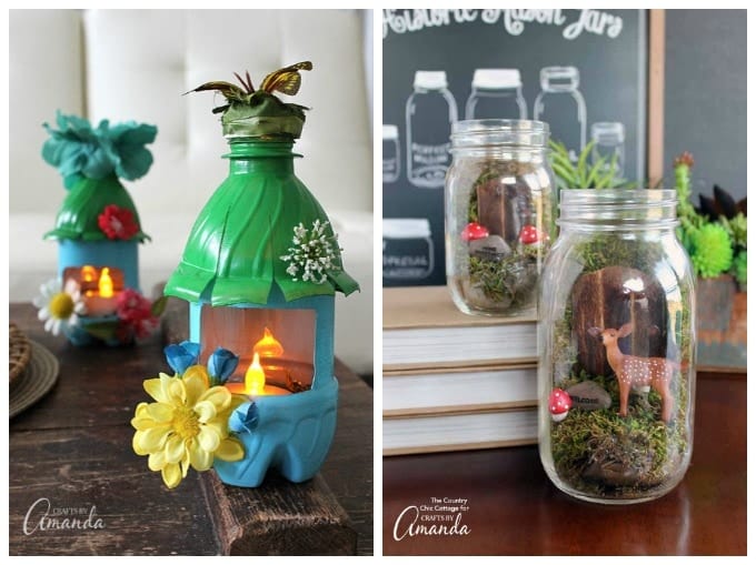 Fairy House Nightlights and Mason Jar Garden