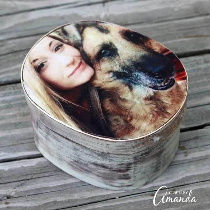 Turn an ordinary trinket box into something special with this heart warming photo box. Perfect for birthdays, holidays or just as a friendship gift.