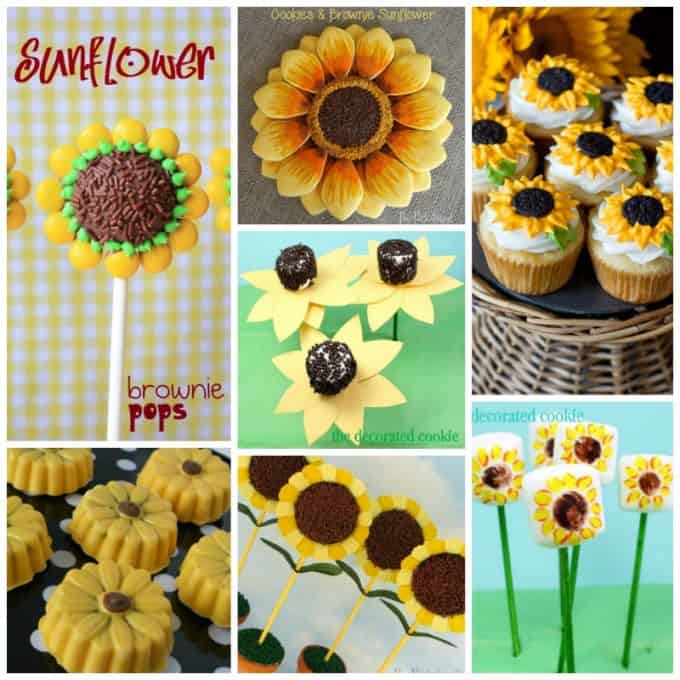 Sunflower recipes collage