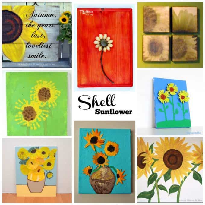 sunflower wall art ideas