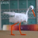 Kids can learn how to make an adorable cardboard tube stork, inspired by the new animated film STORKS, in theaters September 23rd. A fun recycling craft.