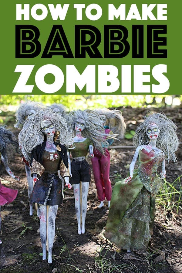 barbie zombies craft inspired by the walking dead