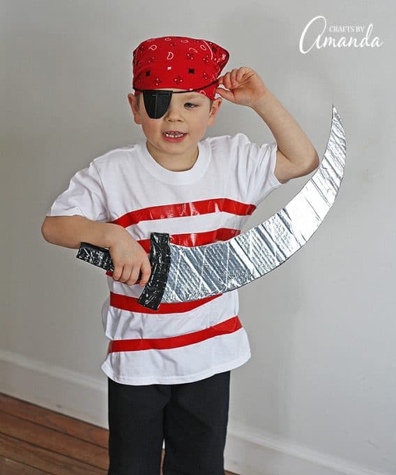 Pirate Costume Make your own Halloween costume from duct tape