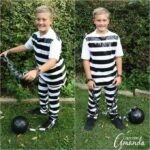 Use duct tape and regular white clothes to make this super simple prisoner costume. Afterwards, remove the duck tape and you're no longer a prisoner!