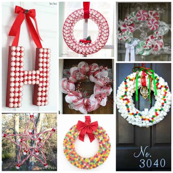 Adorable candy wreaths you can make