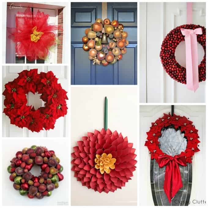 Beautiful flower and fruit themed Christmas wreaths