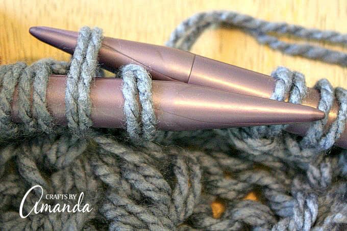 Left Twist = Knit into the back of the second stitch on your left needle, without slipping the finished stitch off. 