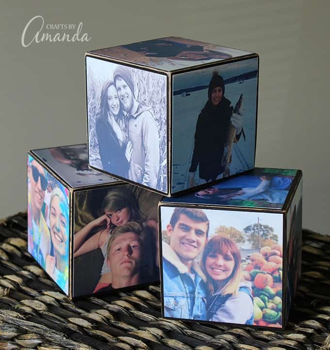 Photo cubes covered with pictures your kids are also great for grandparents. Photos of couples are ideal for those getting engaged, newly married or celebrating an anniversary. 