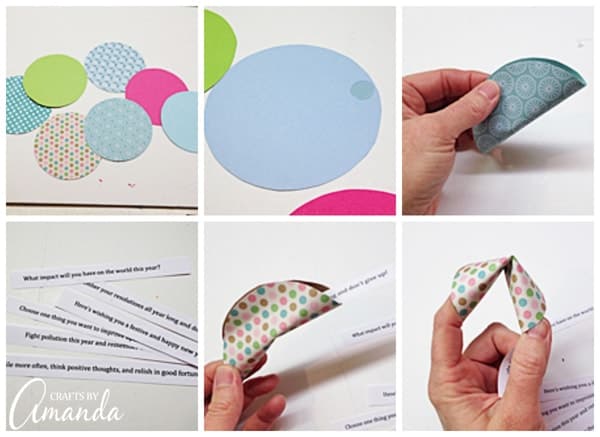 Fortune Cookie Messages: make fortune cookies from paper