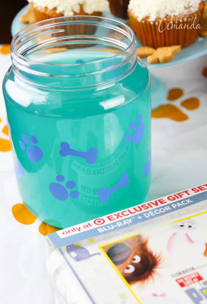 For our "dog water" we used a Blue Raspberry Lemonade