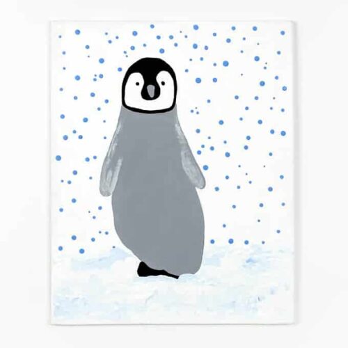 Footprint Penguin Penguin Chick Footprint Art A Fun And Easy Winter Craft