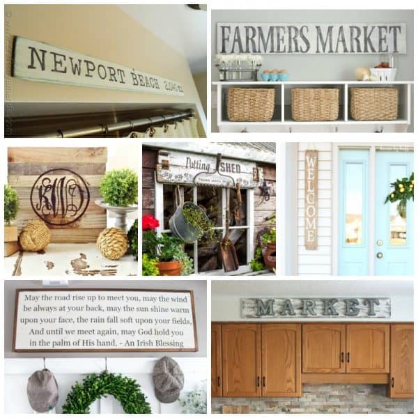 30+ DIY Rustic Sign Projects a list of rustic beauties to get you