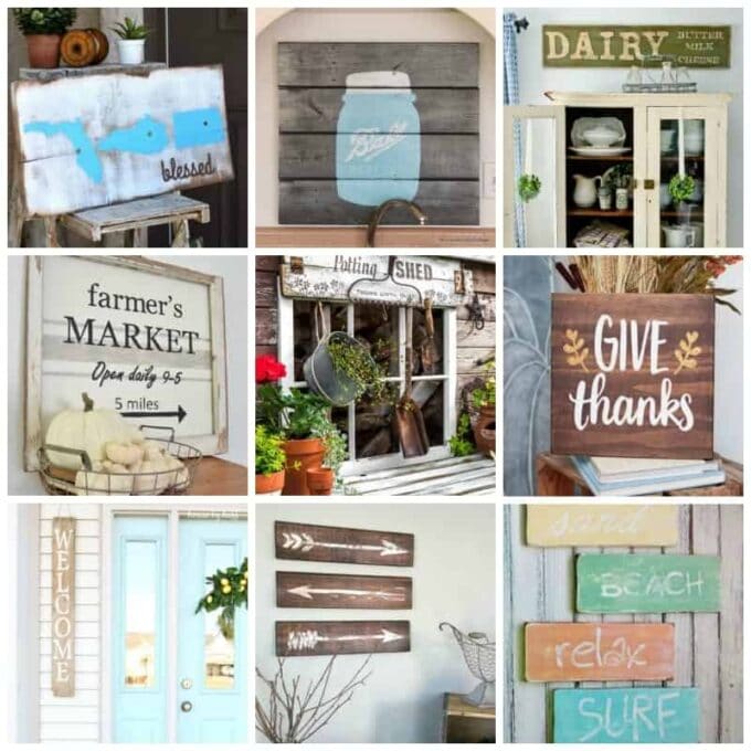 diy rustic sign - Crafts by Amanda
