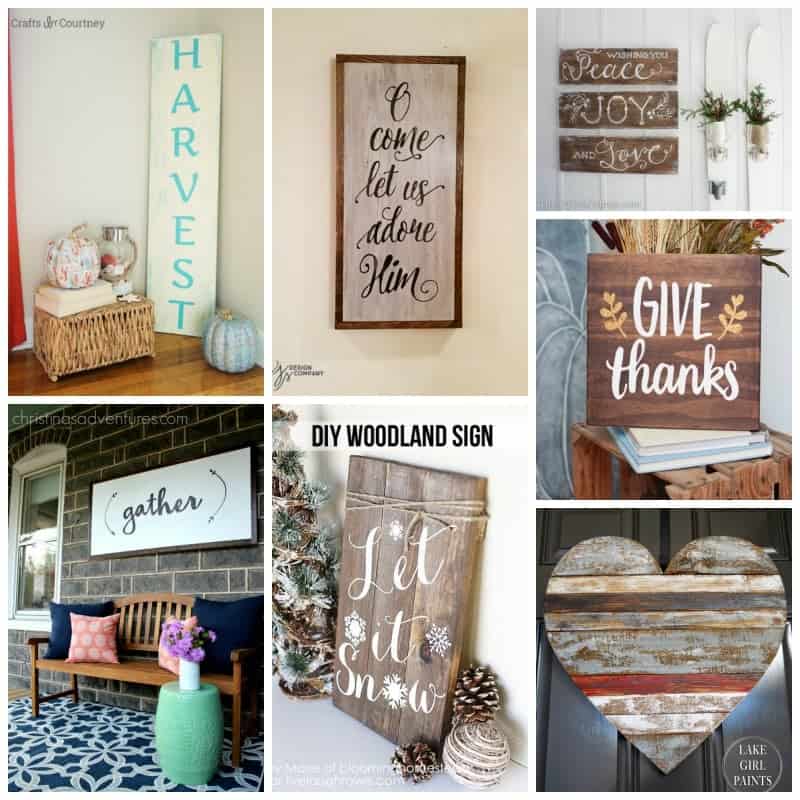 We hope you have fun creating a charming rustic sign!