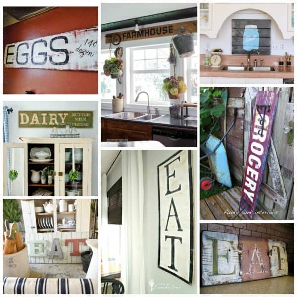 Rustic Interior Sign Options 30+ DIY Rustic Sign Projects: a list of rustic beauties to get you ...