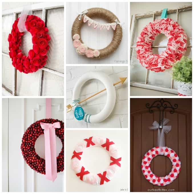 Valentine Themed Wreaths Collection