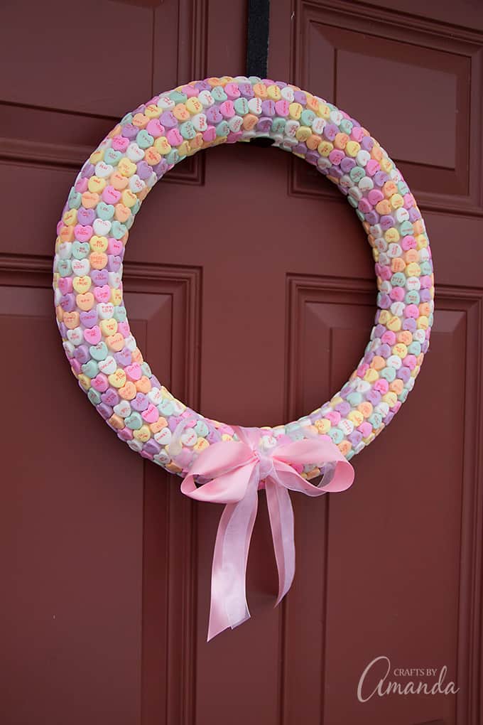 conversation heart wreath 1