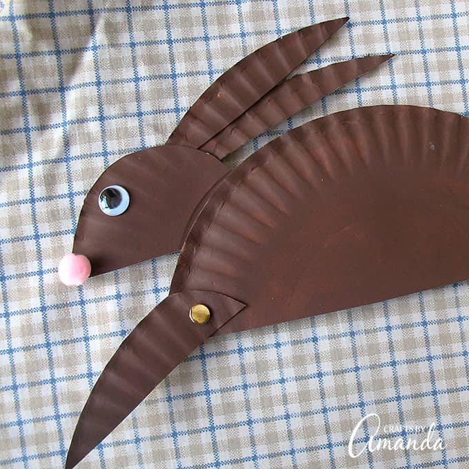 Make an adorable paper plate rabbit with the kids. This cute paper plate craft for kids is great for Easter, a forest unit, or any time of the year!