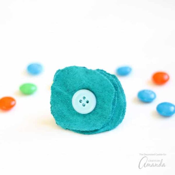 Flower TShirt Rings recycle an old beloved tee to make something new!