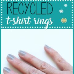 Have an old T-shirt and a few minutes? You can make your own flower T-shirt rings to dress up any outfit, from jeans to a cocktail dress.
