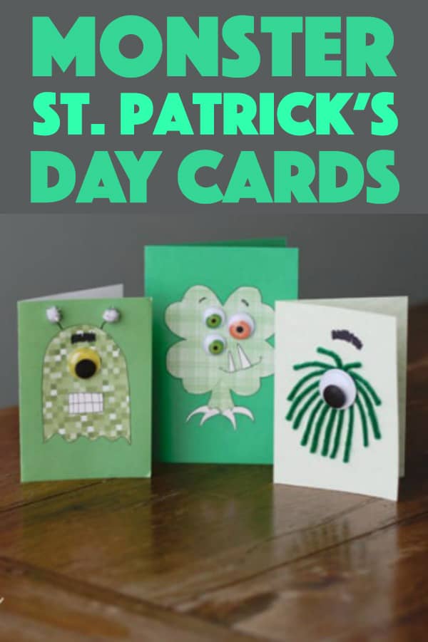 Monster St. Patrick's Day Cards