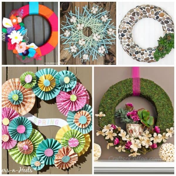 Spring Wreaths: 30+ DIY ideas from Easter, succulent, flower and ...