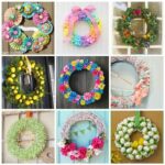 These spring wreaths are perfectly pretty staples to hang upon your front door. A list of inspiration for bringing color & life back after a cold winter!